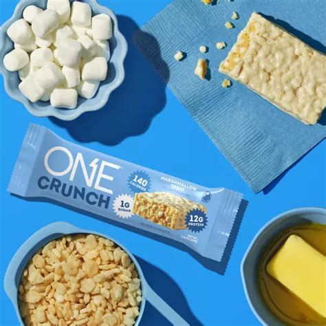 One Crunch Marshmallow Treat Flavored Protein Bar 141 Oz