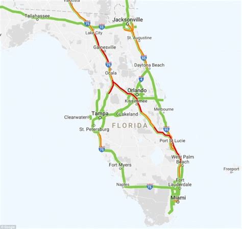 Florida Map With Highways - United States Map