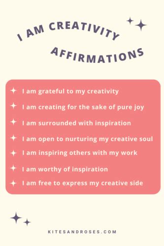 41 Creativity Affirmations Thatll Inspire Artists Kites And Roses