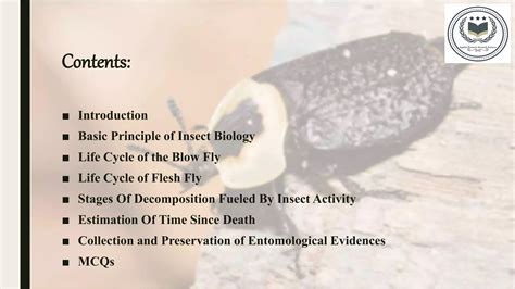 Forensic Entomology Ppt