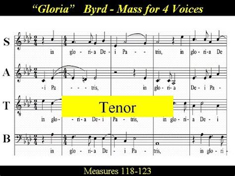 William Byrd Mass For 4 Voices Gloria Domine Deus Tenor YouTube