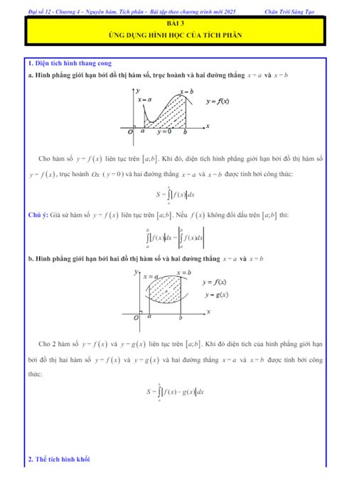 Chuyên đề nguyên hàm tích phân và ứng dụng Toán 12 Phan Nhật Linh