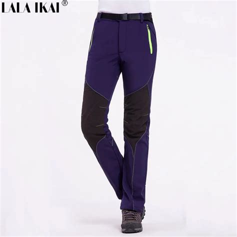 Outdoor Pants Women Waterproof Windproof Camping Hiking Pants Thermal Breathable Softshell Pants ...