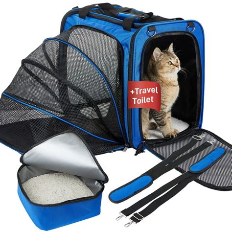 LitaiL Cat Carrier for Cats and Small Medium Dogs up to 25 lbs, Pet ...