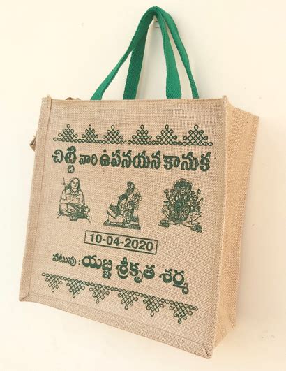 Sun307 Return Ts For Upanayanam Function Sun Jute Bags