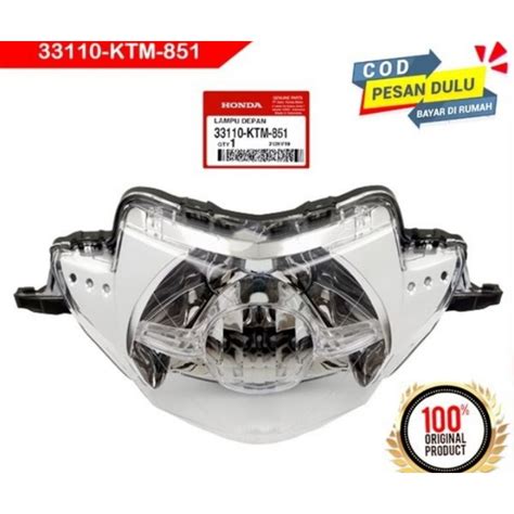 Jual Reflektor Lampu Depan Supra X Lama Ktm Original Ahm Shopee