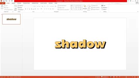 Creative Shadow Text Effect In Microsoft Powerpoint Youtube