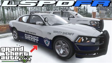 GTA 5 Live PD Blaine County Sheriff Saving Cops Lives Snow Patrol