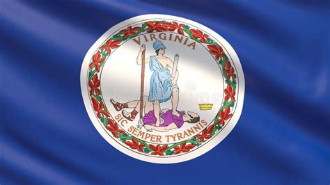 State Of Virginia Flag Flags Of The States Of Usa Stock Image Image