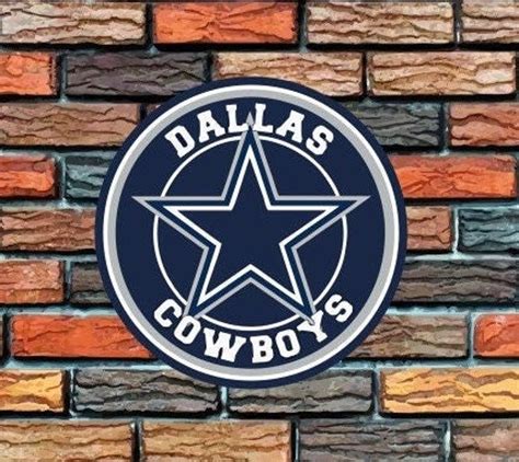 Dallas Cowboys Round Metal Sign Football Signs Gift for Fans - Custom ...