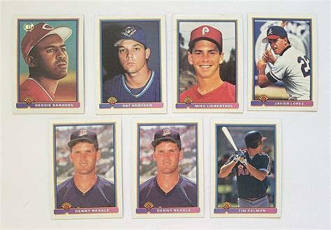 Early S Lot Of Baseball Rookies Rc Bowman Chipper Jones Jeff