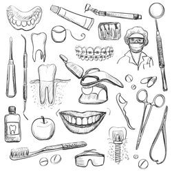 Dentist Doodle Vector Images Over 1 300