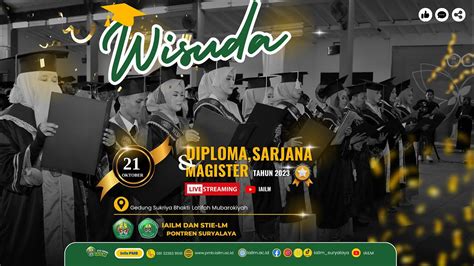 WISUDA DIPLOMA SARJANA DAN MAGISTER IAI STIE LATIFAH MUBAROKIYAH