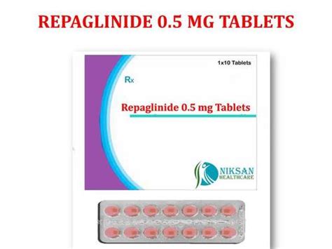 Repaglinide 0 5 Mg Tablets Specific Drug At Best Price In Ankleshwar