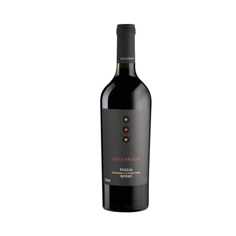 Vinho Tinto Meio Seco Luccarelli Puglia Rosso Igt Ml Fam Lia