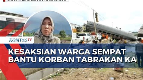 Begini Kesaksian Warga Saat Tabrakan Ka Turangga Bandung Raya Di