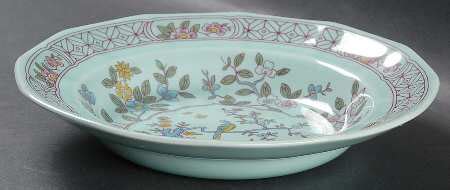 Singapore Bird Newer Backstamp Rim Soup Bowl By Adams China