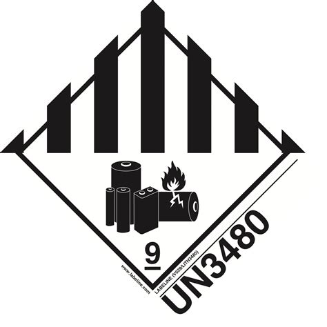 Class A Lithium Battery Label Un Dangerous Goods Labels