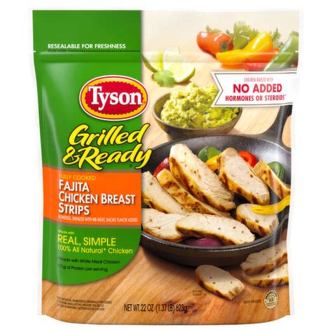 Tyson Tyson Grilled And Ready Fully Cooked Fajita Chicken Strips 22 Oz