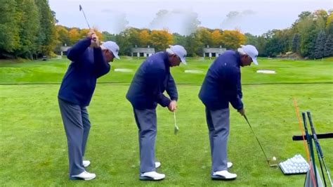 FRED COUPLES GOLF SWING IRON SWING Full Speed SLOW MOTION YouTube