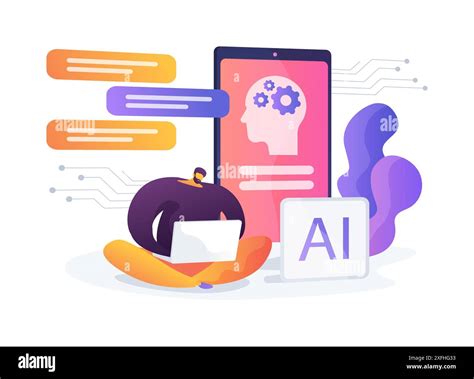 Ai Enhanced Chatbots For Customer Support Abstract Concept Vector