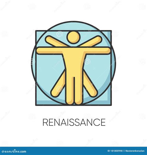 Renaissance Art Style Rgb Color Icon Stock Vector Illustration Of