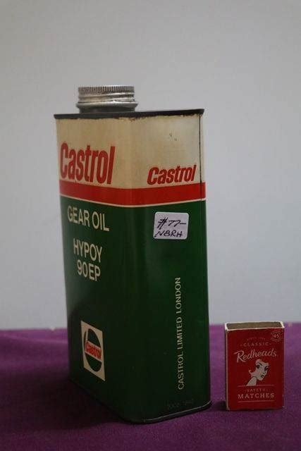 Castrol L Gear Oil Hypoy Ep Quart Motor Oil Tin Xxxx Antique Complex