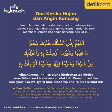 5 Doa Saat Turun Hujan Lengkap Dengan Artinya