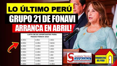 FONAVI DEVOLUCIÓN LO ÚLTIMO NUEVO PAGO REINTEGRO GRUPO 21 DE FONAVI