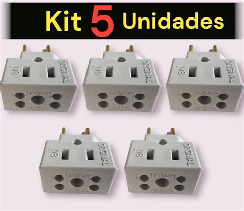 Kit Adaptador Premium Tomada Benjamin Plug Padr O Novo E Antigo A E