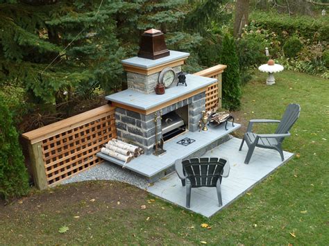 Outdoor Fireplace Canadian Home Workshop