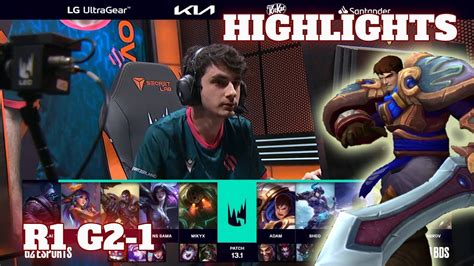 G2 Vs BDS Game 1 Highlights Round 1 LEC Winter 2023 Groups G2