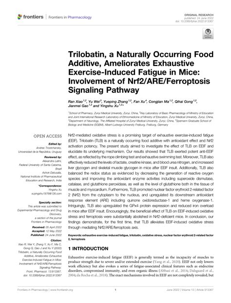 Pdf Trilobatin A Naturally Occurring Food Additive Ameliorates