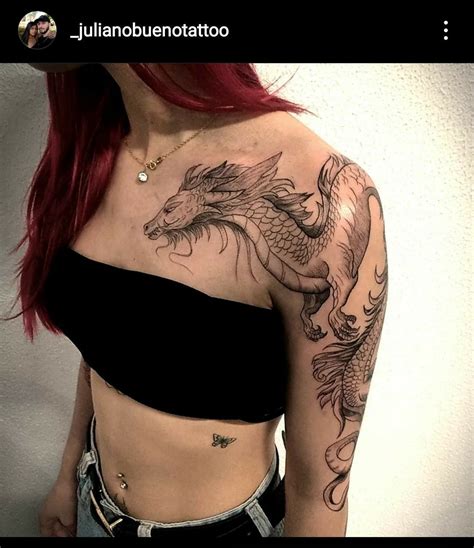 Dragon Tattoo Upper Arm Dragon Tattoo For Women Dragon Sleeve Tattoos