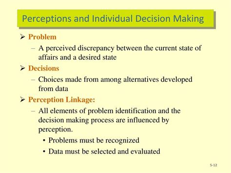 Ppt Perception And Individual Decision Making Powerpoint Presentation