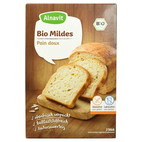 Alnavit Bio Brot Mildes glutenfrei 2 Stück 500 g Amazon de