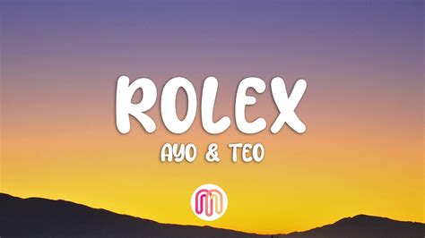 Ayo Teo Rolex Lyrics Youtube