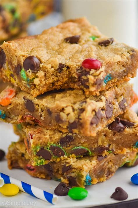 Monster Cookie Bars Simple Joy