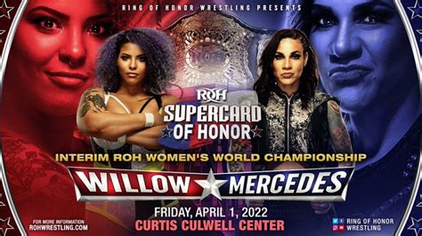 Interim Roh Women S World Title Match Announced For Supercard Of Honor