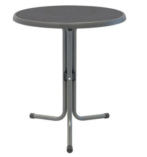 Bistrotisch Rund 60 Cm Schiefer Anthrazit Sevelit Tischplatte