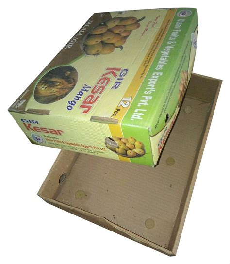 Single Wall 3 Ply Single Wall 3 Ply Corrugated Mango Packaging Box