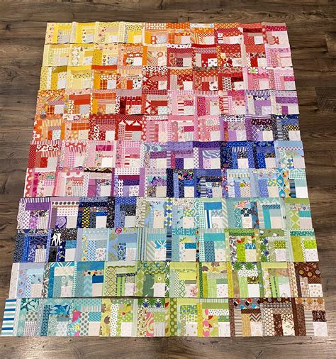 Scrappy Rainbow Quilt Samelias Mum