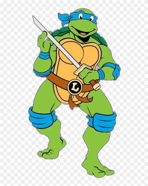 Go To Image - Leonardo Ninja Turtle Cartoon, HD Png Download - 828x1035 ...