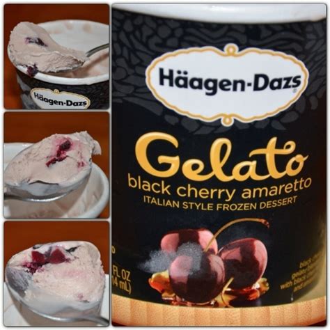 Haagen Dazs Black Cherry Amaretto Gelato Yes I Always Have This In My