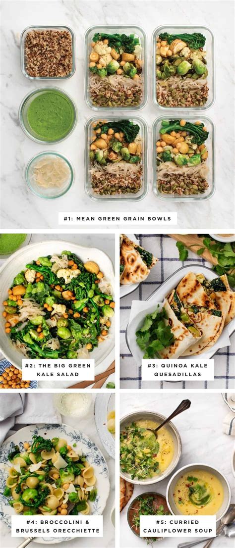 5 Day Meal Plan Recap Grocery List Love And Lemons