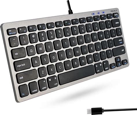 Macally Small Usb C Keyboard Plug And Play Wired Apple