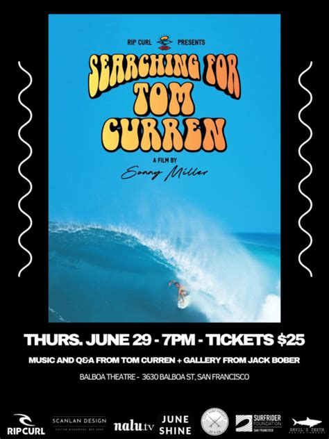 Searching for Tom Curren Screening at Balboa Theater (SF)