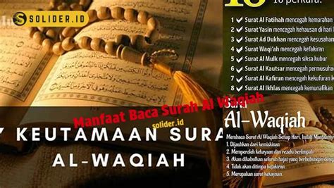 Temukan Manfaat Membaca Surah Al Waqiah Yang Jarang Diketahui Solider