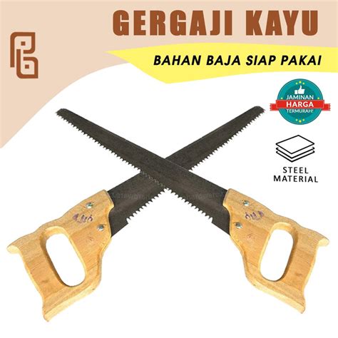 Jual Gergaji Kayu Bambu Manual Super Tajam Graji Hand Saw Asli Bahan