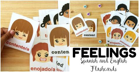 Printable Spanish Feelings Flashcards Look We Re Learning